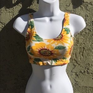 American Apparel Sunflower Crop top